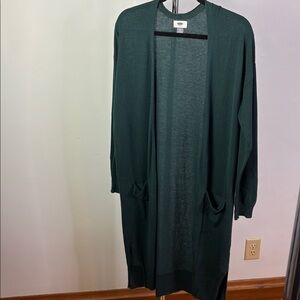 Old Navy teal Knit Cardigan Duster